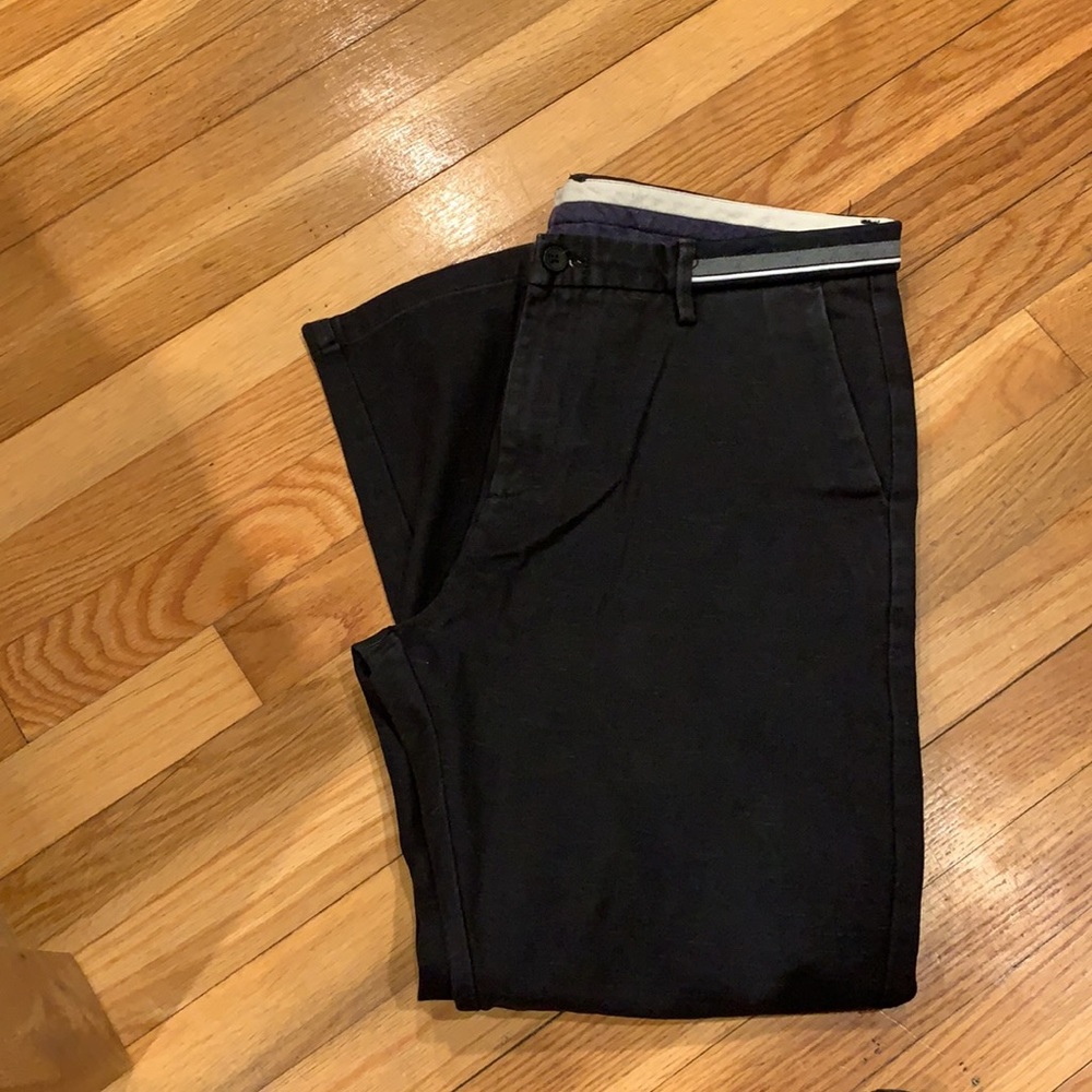 32” waist, black cotton pants, Simon Martn - Picture 3 of 9